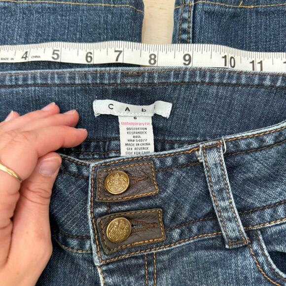 Dark wash low rise bootcut jeans - Picture 4 of 8